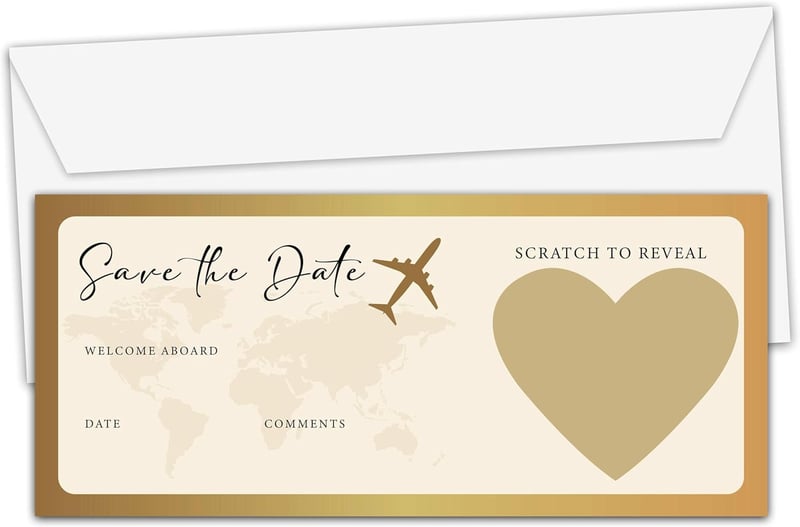 15 Scratch Off Save The Date Cards