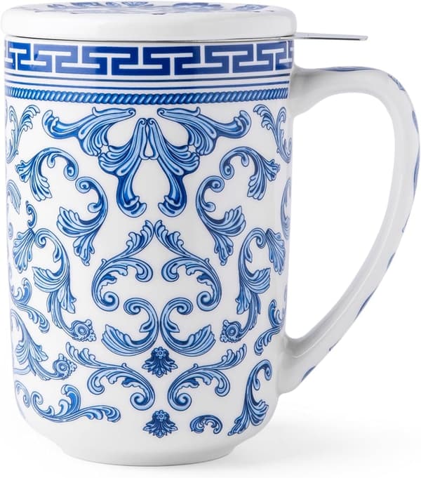 15 Ceramic Mug With Tea Bag Holder