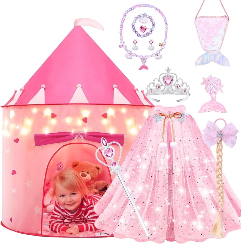 15 Disney Princess Light Up Play Tent[We Studied 37]