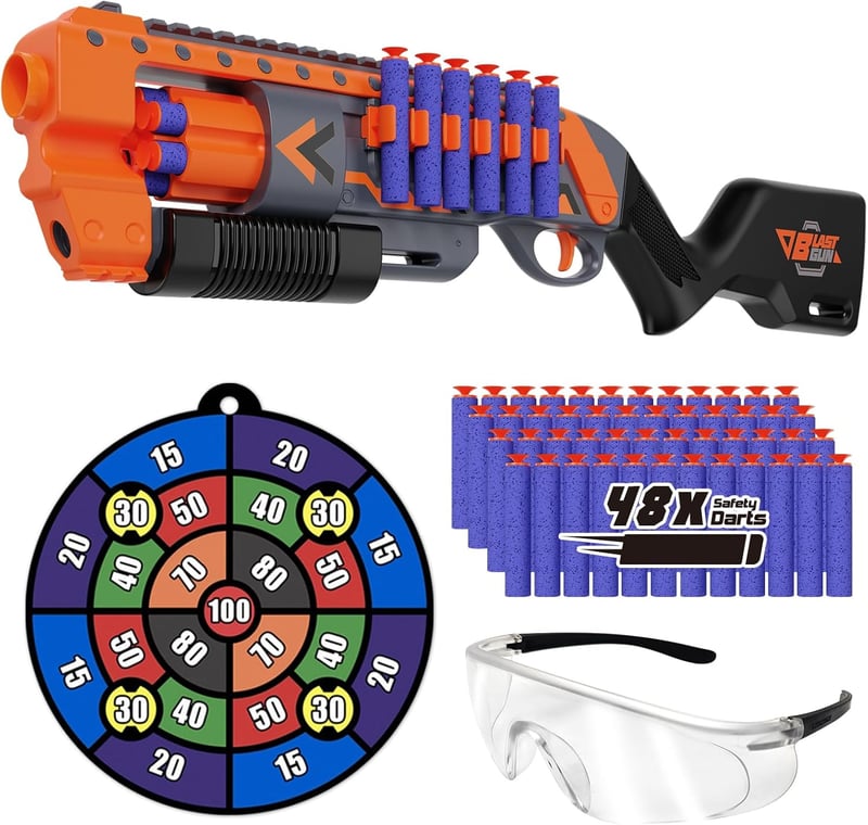 15 Foam Disc Shooter Battery Operated Gun