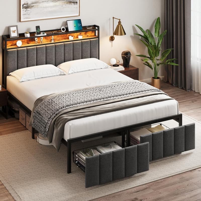 15 Bed With Bluetooth Speakers And Cup Holders[We Studied 33]