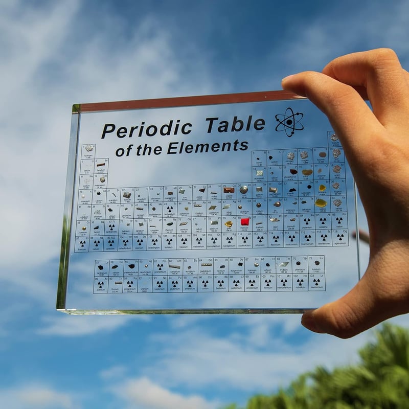 15 Glass Periodic Table With Real Elements