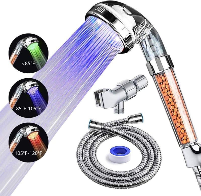 15 Led ShoWer Head With Temperature Sensor