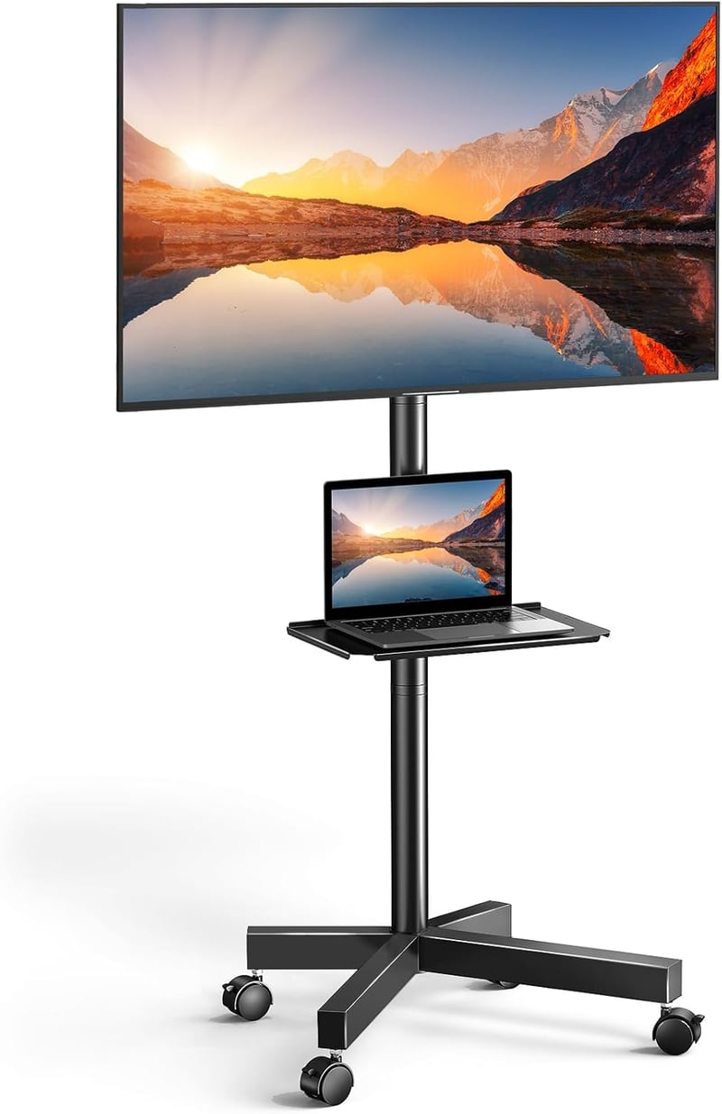 15 Mobile Laptop Cart With Monitor Mount