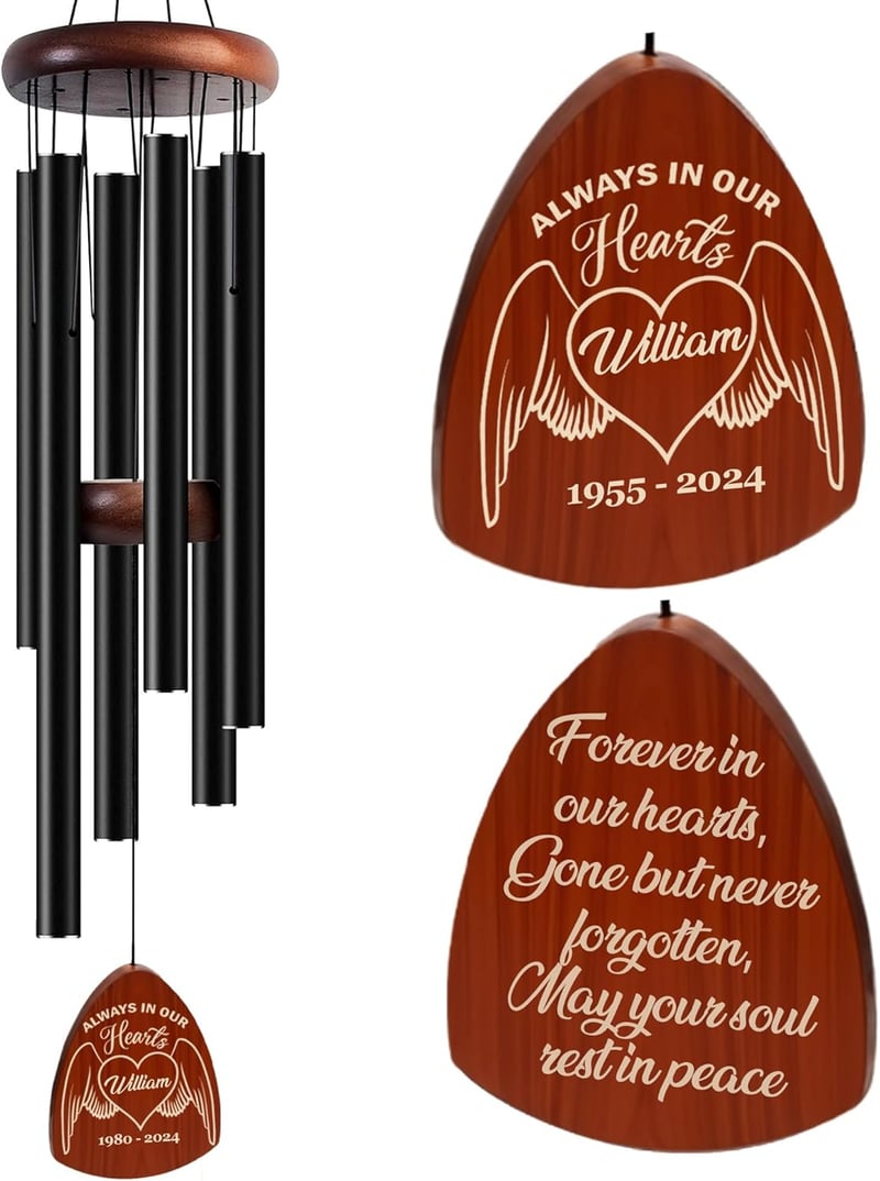 15 Personalized Wind Chimes With Family Names[We Studied 43]