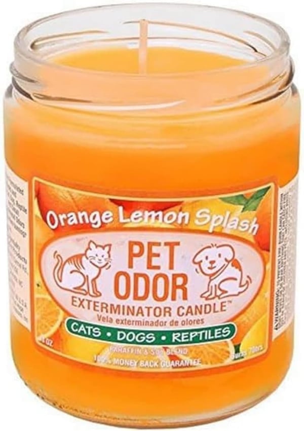 15 Pet Odor Exterminator Candle Orange Lemon Splash[We Studied 42]