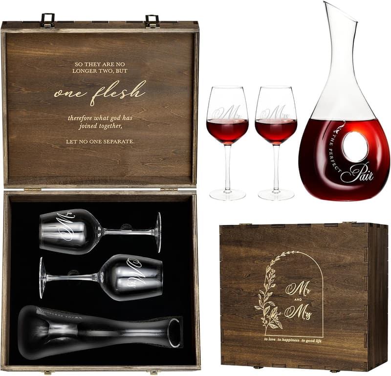 15 Personalized Wine Decanter Set [We Studied  37]