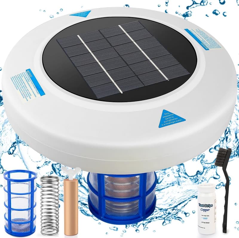 15 Solar PoWered Swimming Pool Skimmer