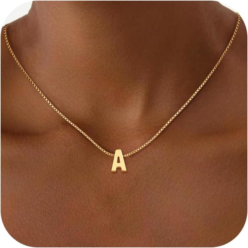 15 Push Present Initial Necklace