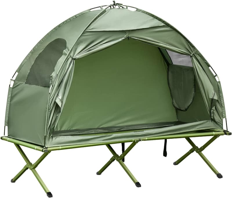 15 Tent With Built In Cot