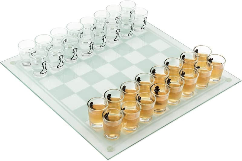 15 Checkers Shot Glasses