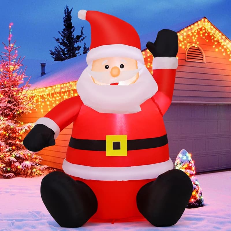 15 Santa Camper Blow Up