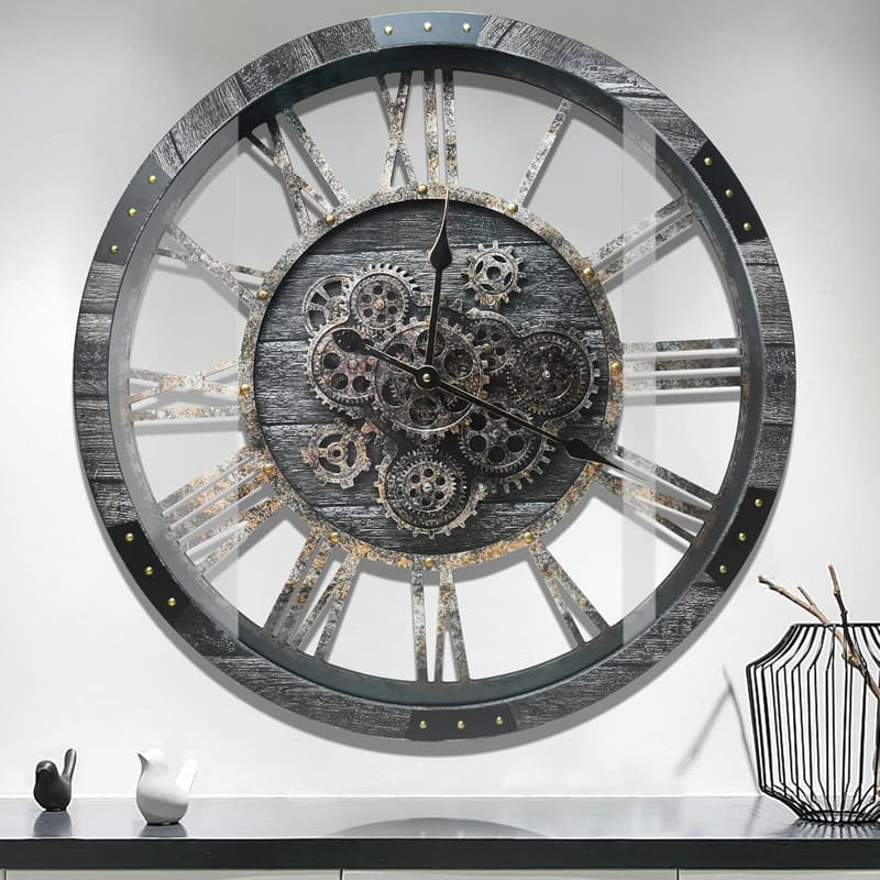 15 Large Gear Wall Clock