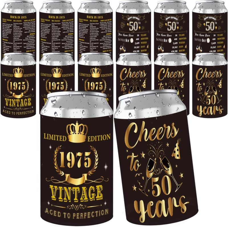 15 Koozies For 50th Birthday Party