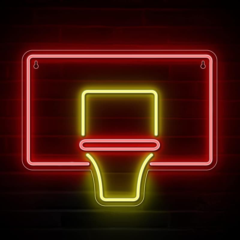 15 Lights On Basketball Hoop