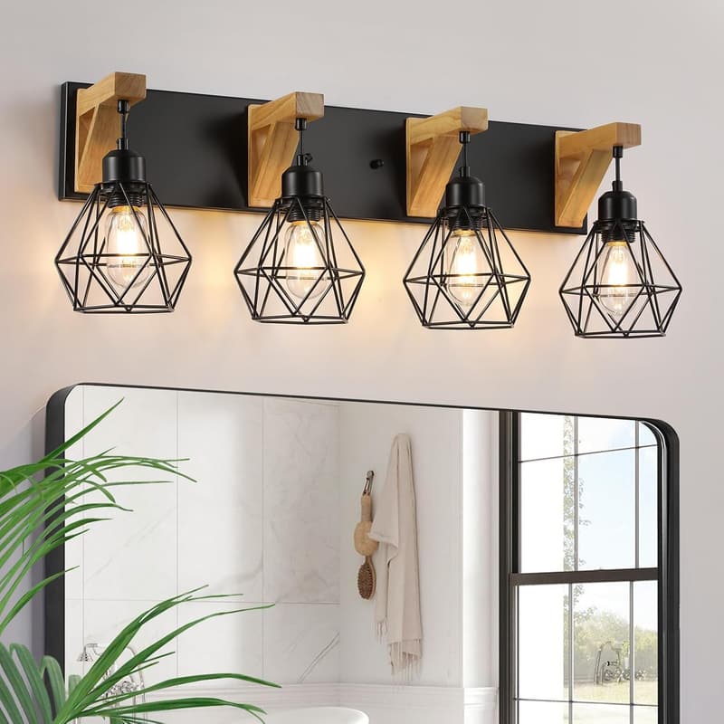 15 Mason Jar Bathroom Light