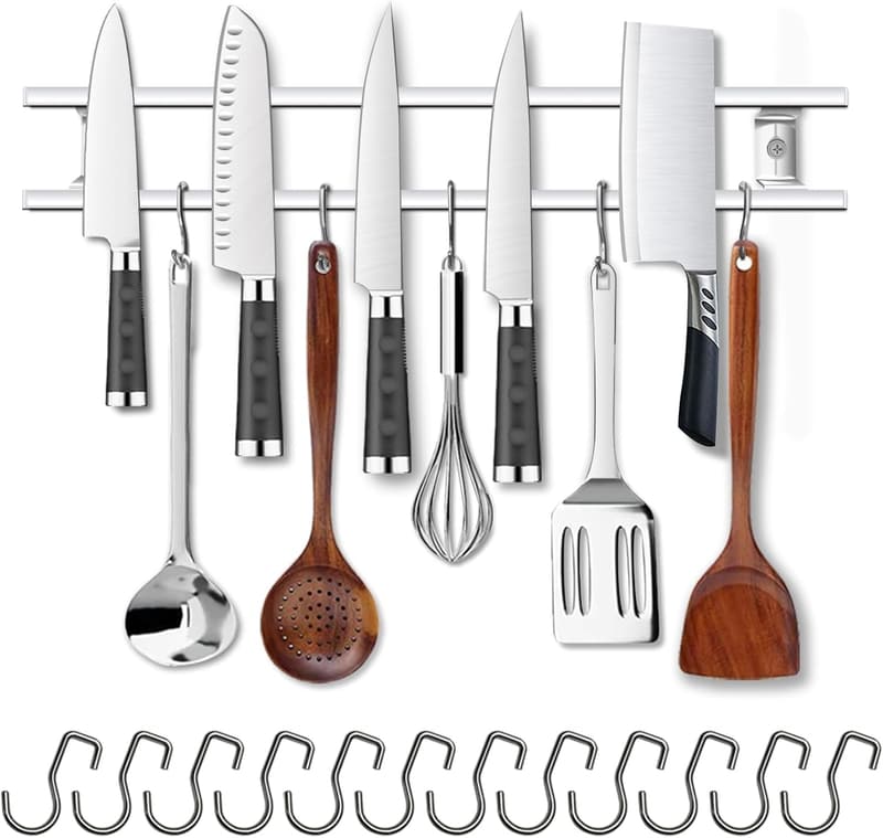 15 Magnetic Knife Holder Under Cabinet