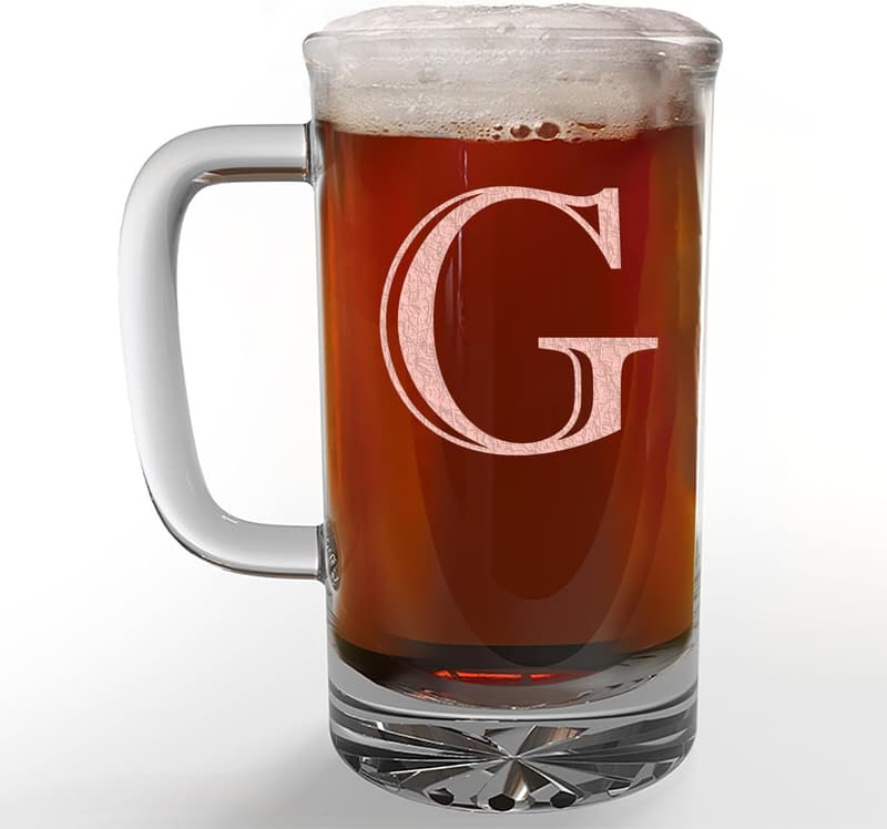 15 Personalized Glass Beer Mugs