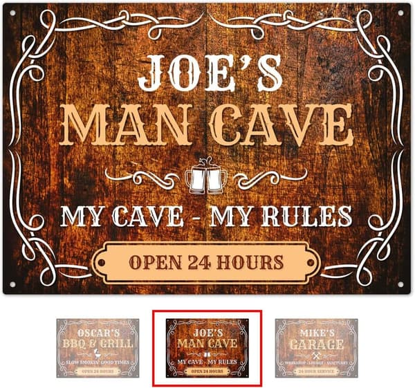 15 Personalized Man Cave Gifts