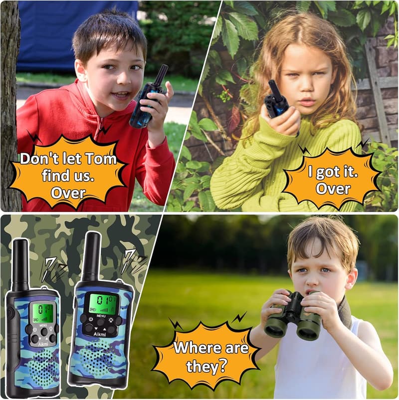 Kids Walkie Talkies - 2-Way Radio for Outdoor Adventures, Blue