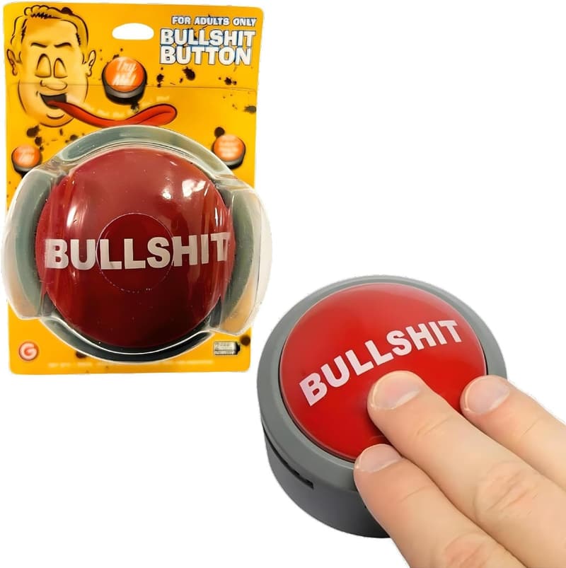 Hilarious BS Button with Sound Effects – Perfect Gag Gift