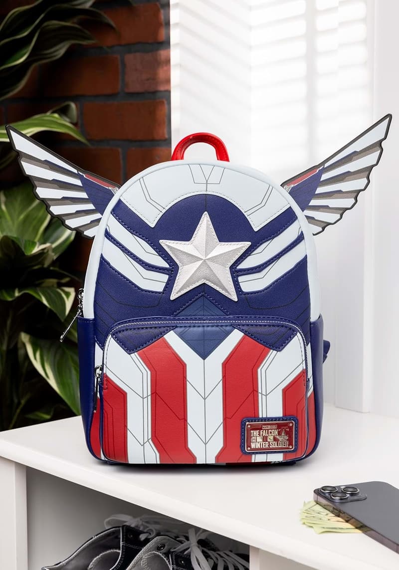 Marvel Falcon Captain America Cosplay Mini Backpack