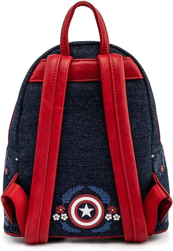 80th Anniversary Captain America Mini Backpack - Blue/Red