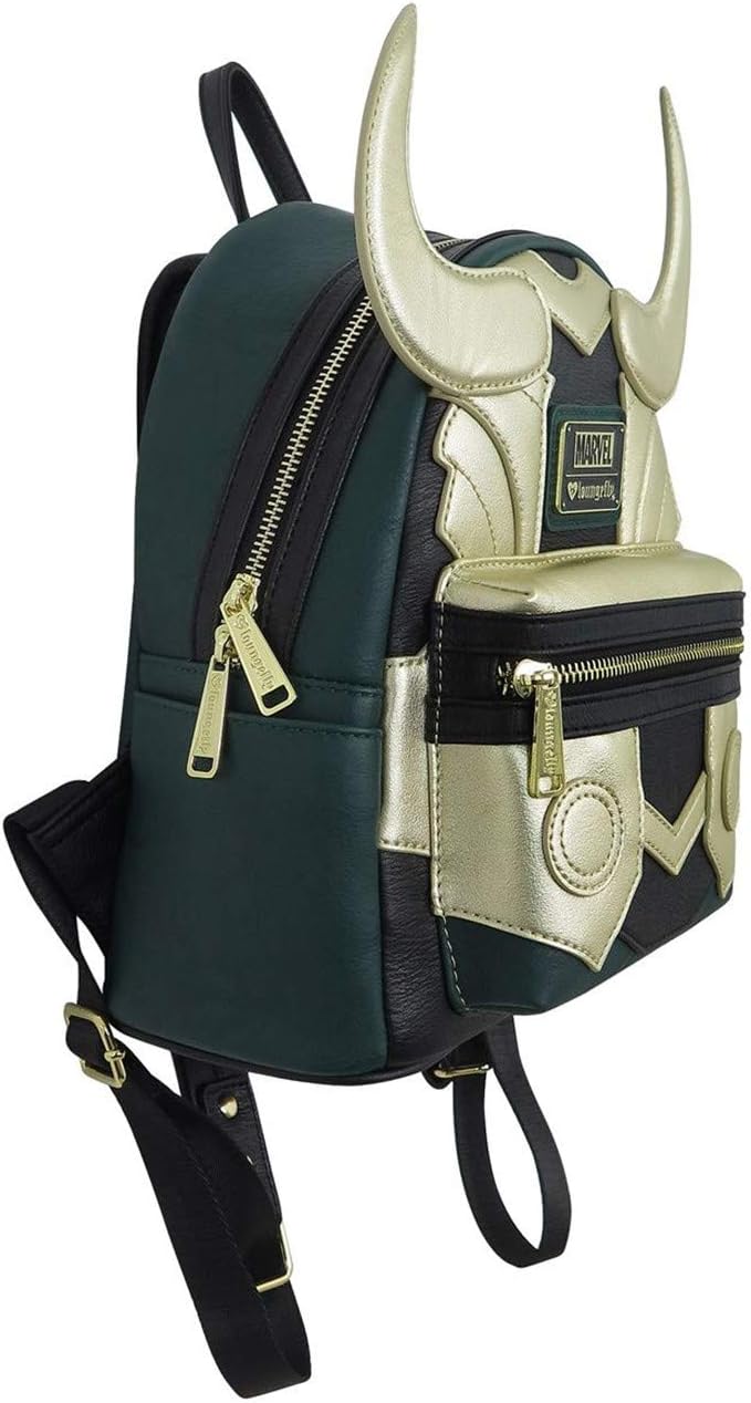 Loungefly Marvel Loki Faux Leather Double Strap Purse