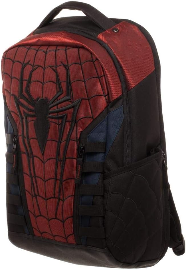 Spider-Man Comic Backpack - Red Superhero Laptop Bag