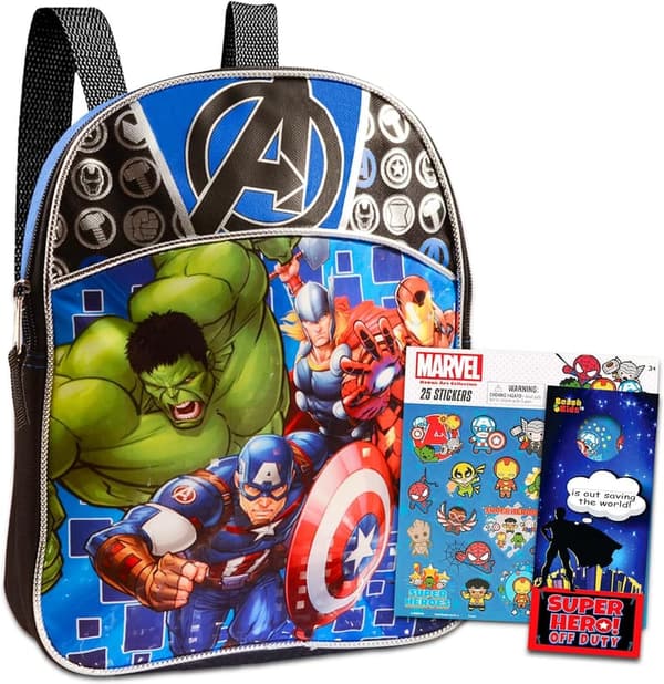 Marvel Avengers 11” Mini Backpack for Toddlers and Preschoolers