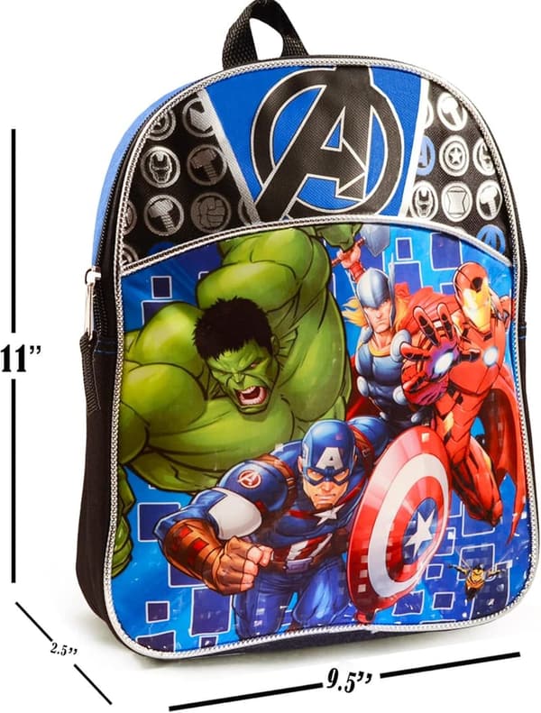 Marvel Avengers 11” Mini Backpack for Toddlers and Preschoolers