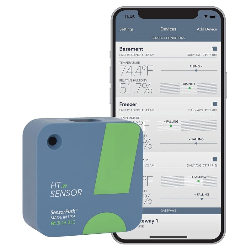 Smart Bluetooth Temperature & Humidity Sensor with App Monitoring