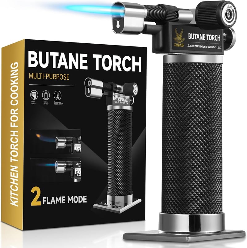 Dual Flame Refillable Kitchen Torch