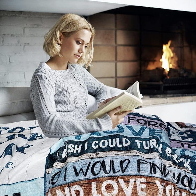 Anniversary Micro Fleece Sherpa Blanket for Wife