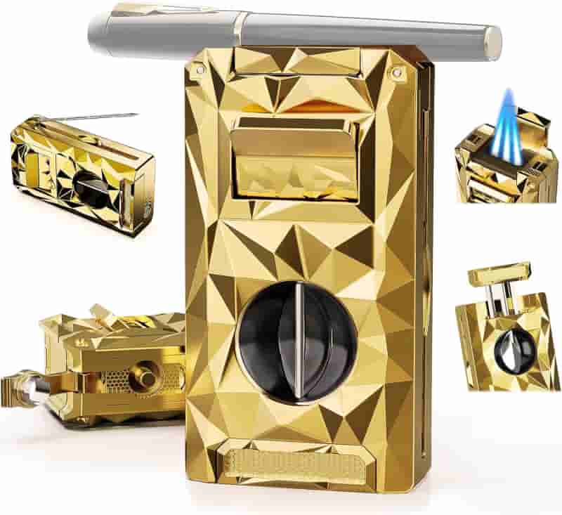 5-in-1 Windproof Butane Lighter for Men