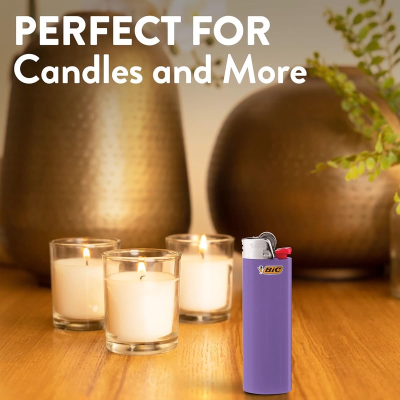 BIC Pocket Lighters, Child-Resistant, Assorted, 15-Pack