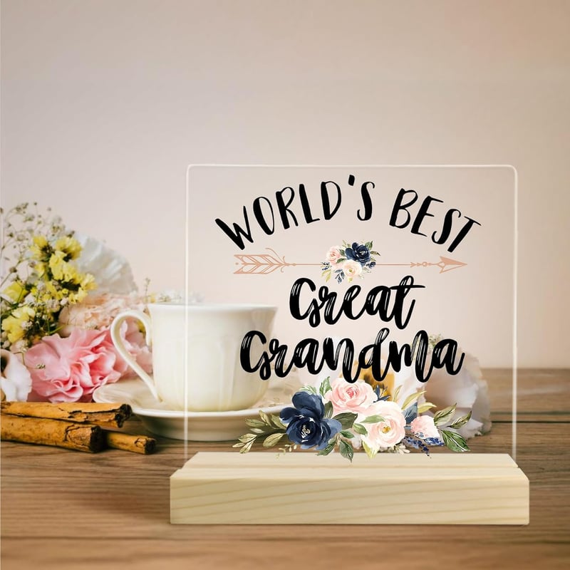 Christmas Acrylic Plaque for Great Grandma