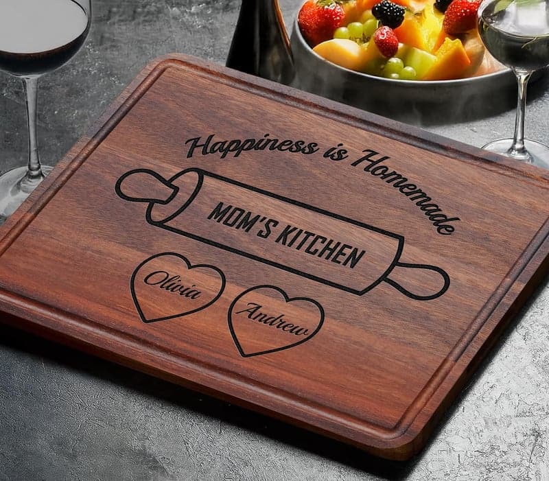 Mother's Day Custom Engraved Cutting Board for Grandma