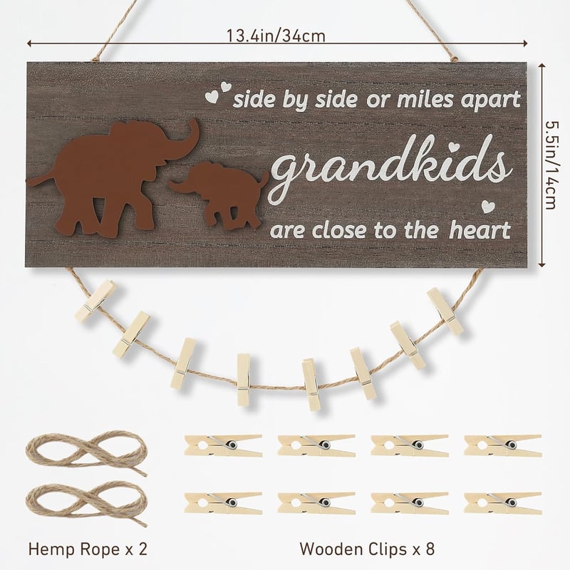 Mother's Day Walnut Photo Frame for Grandma