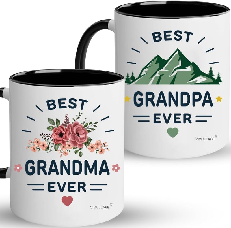 Grandparents Mugs Gift Set from Grandchildren