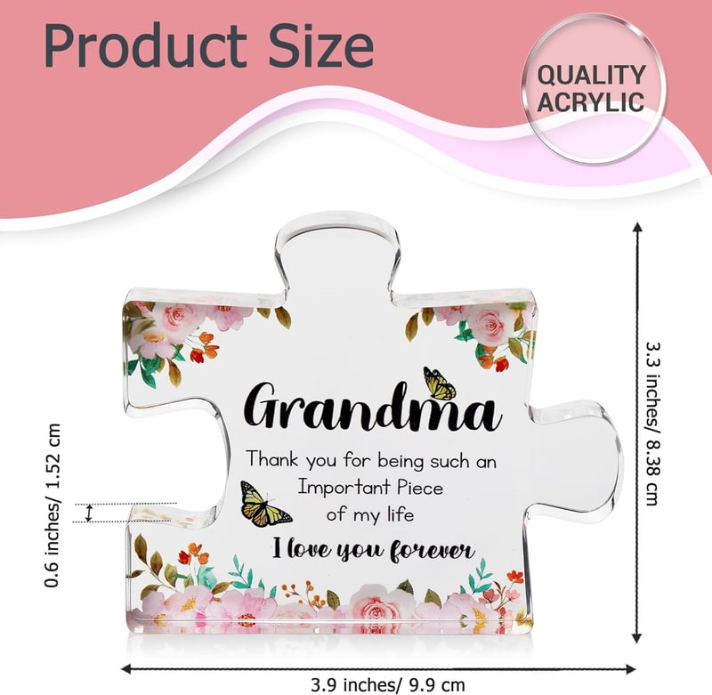 Mother's Day Engraved Acrylic Puzzle Piece