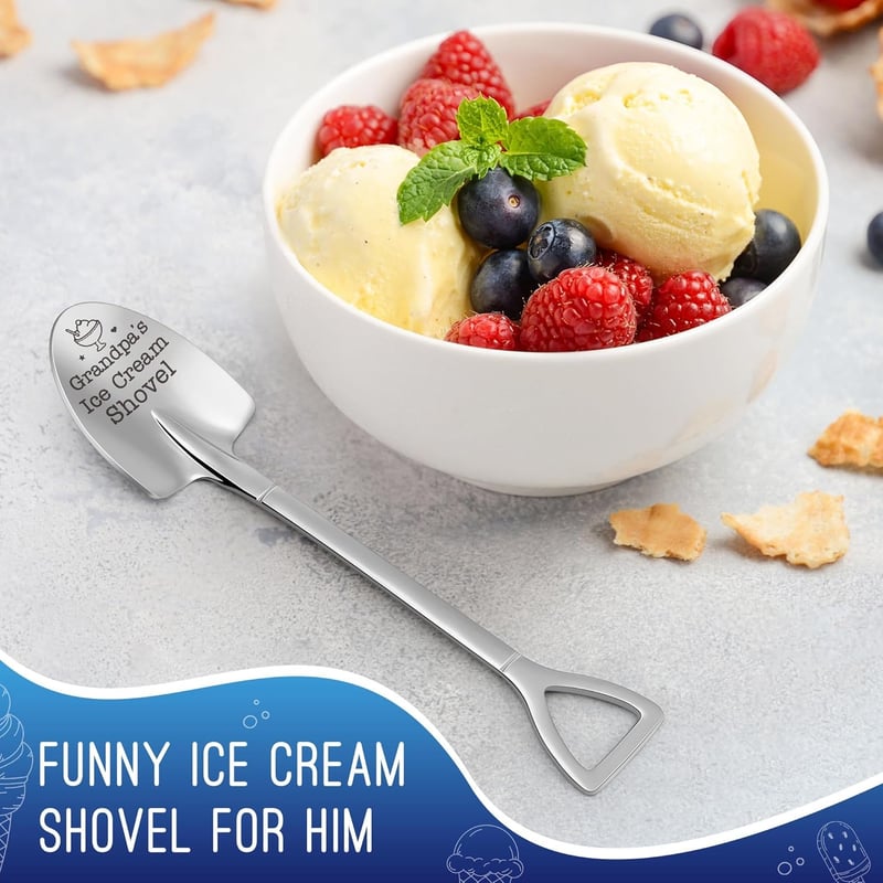 Birthday & Father's Day Ice Cream Shovel Spoon for Grandpa
