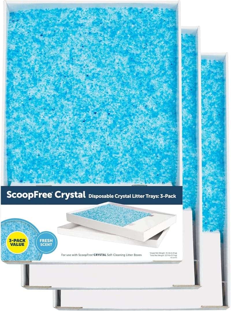 PetSafe ScoopFree Crystal Cat Litter Refill, Fresh Scent, 3-Pack
