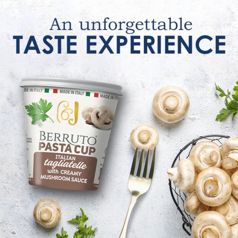 Creamy Mushroom Pasta Cups 2-Pack, 2.4 oz, No Palm Oil