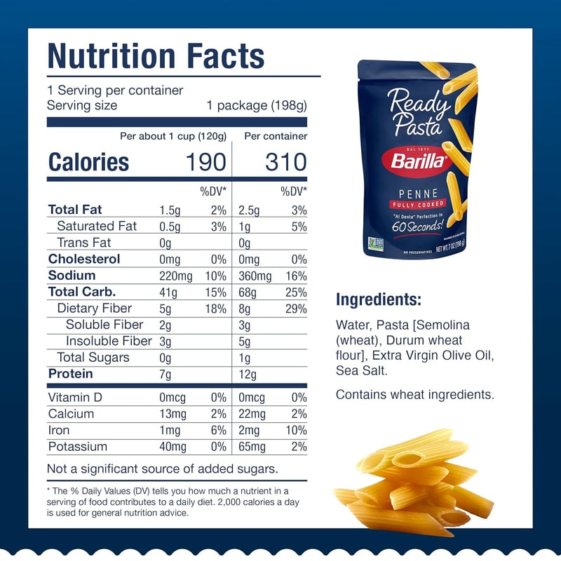 Ready-to-Eat Penne Pasta