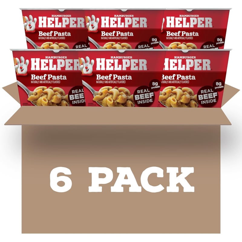 Beef Pasta Microwave Cup, 2 oz, Pack of 6