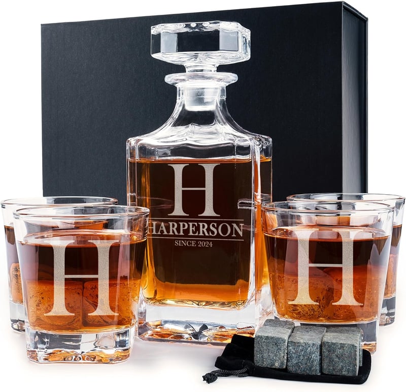 Limited Edition Personalized Whiskey Decanter Set