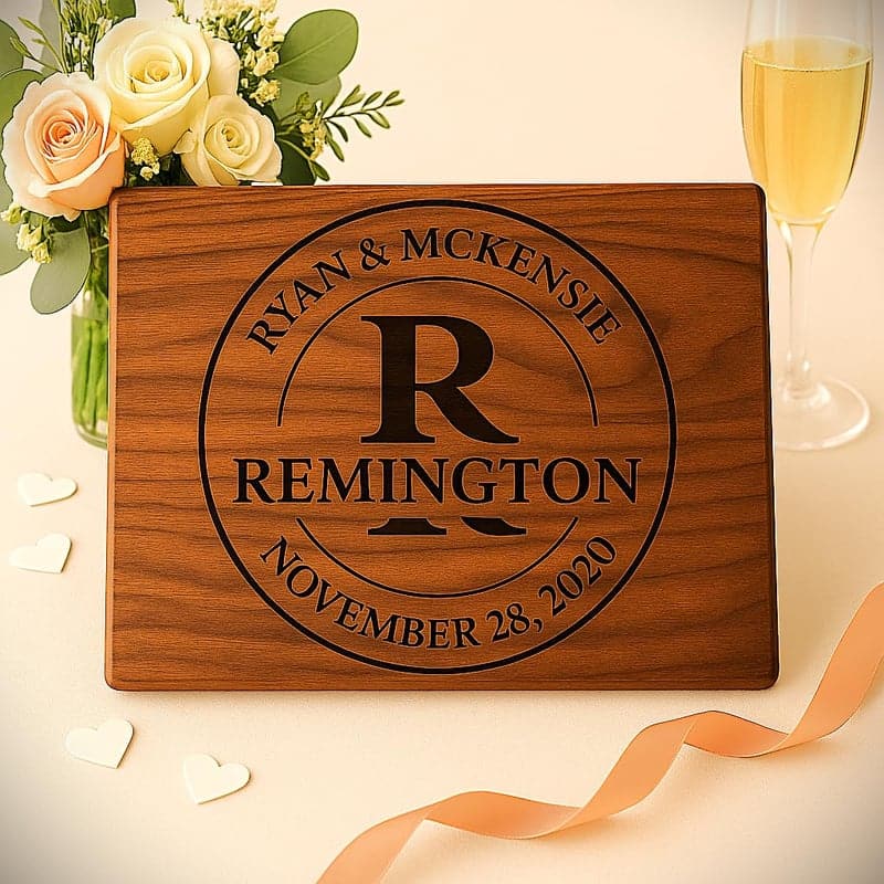 Anniversary Personalized Cutting Board for Couples