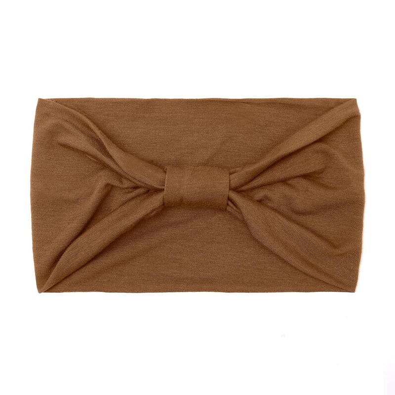 Women's Boho Black Wide Headbands - Pack of 4