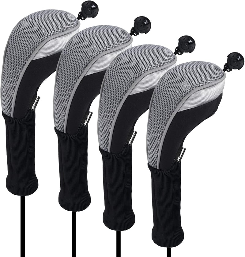 Golf Hybrid Club Head Covers, 4-Pack
